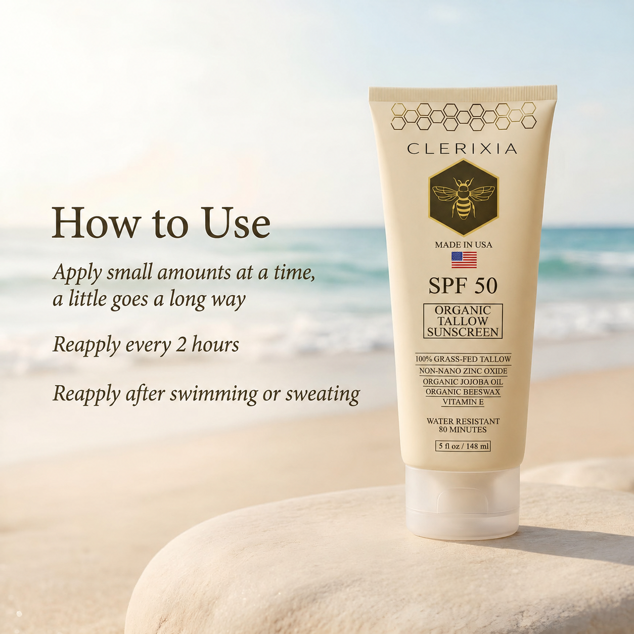 Clerixia Organic Tallow Sunscreen